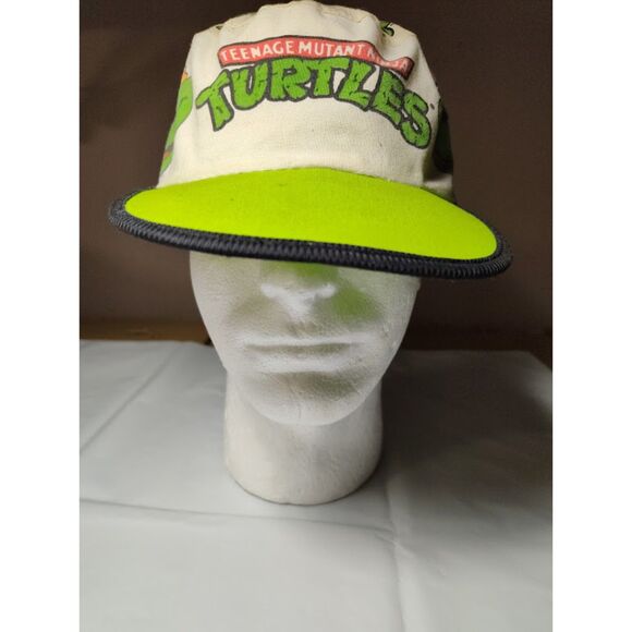 Vintage 1990 Teenage Mutant Ninja Turtles Painters Cap Hat - Picture 1 of 9